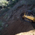 Tapia Spur Re-Route being cut
